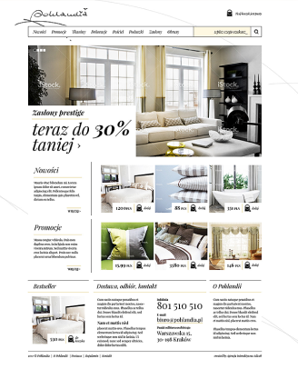 Strona sklepu internetowego